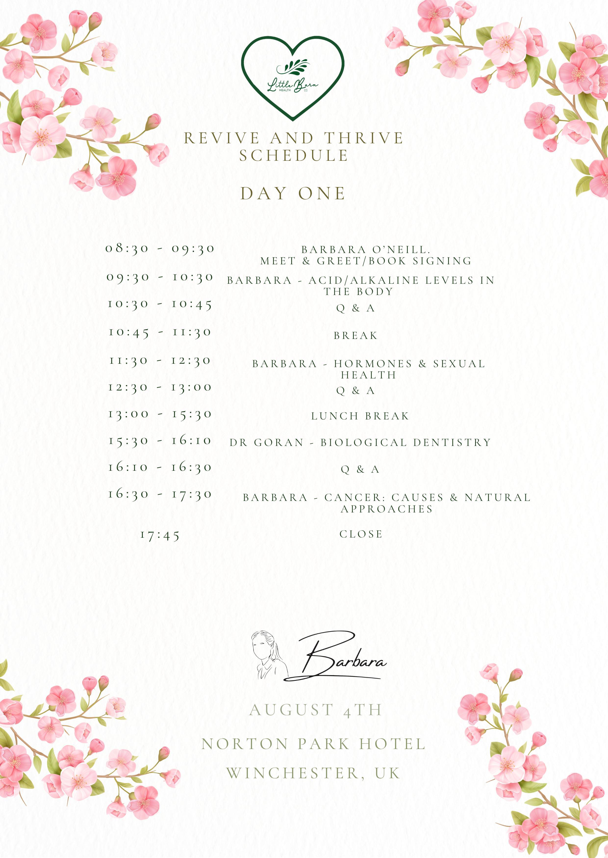 Revive and Thrive with Barbara O'Neill in Winchester UK 2026 - IN PERSON