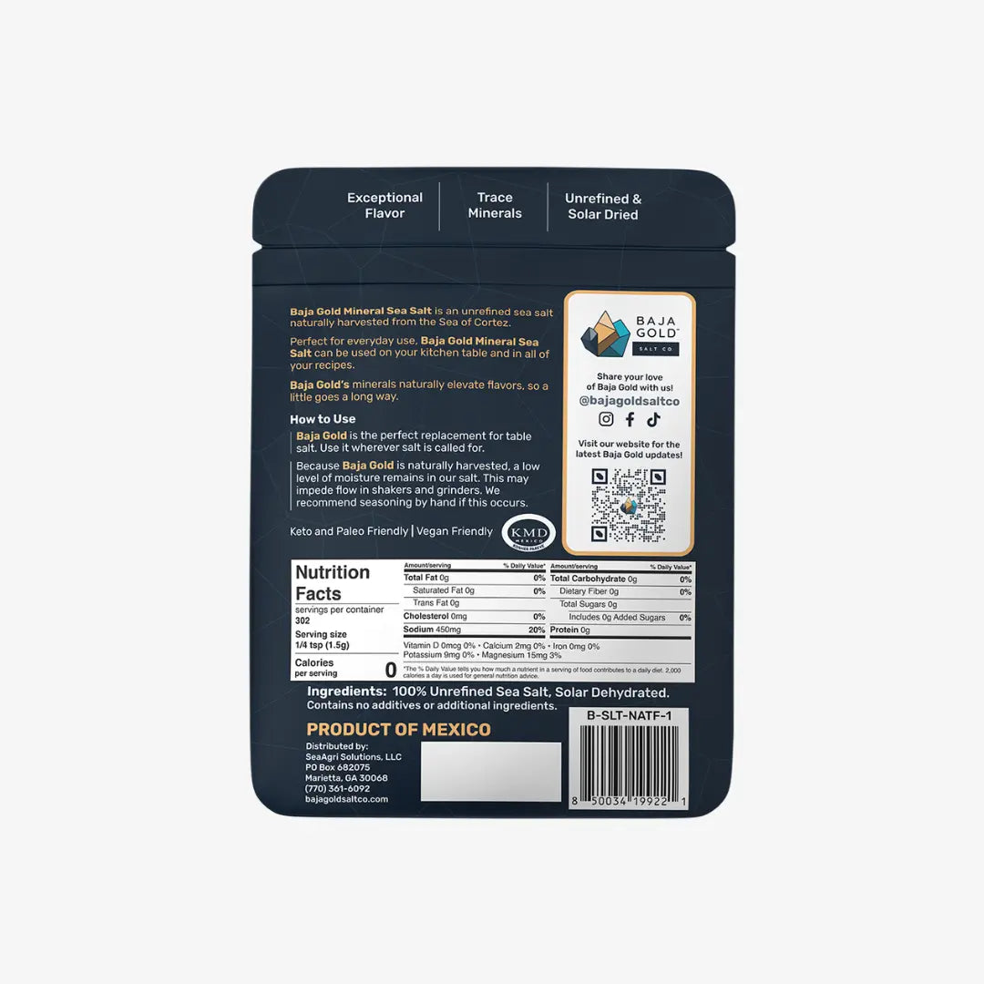 Mineral Sea Salt - Natural Grain Crystals